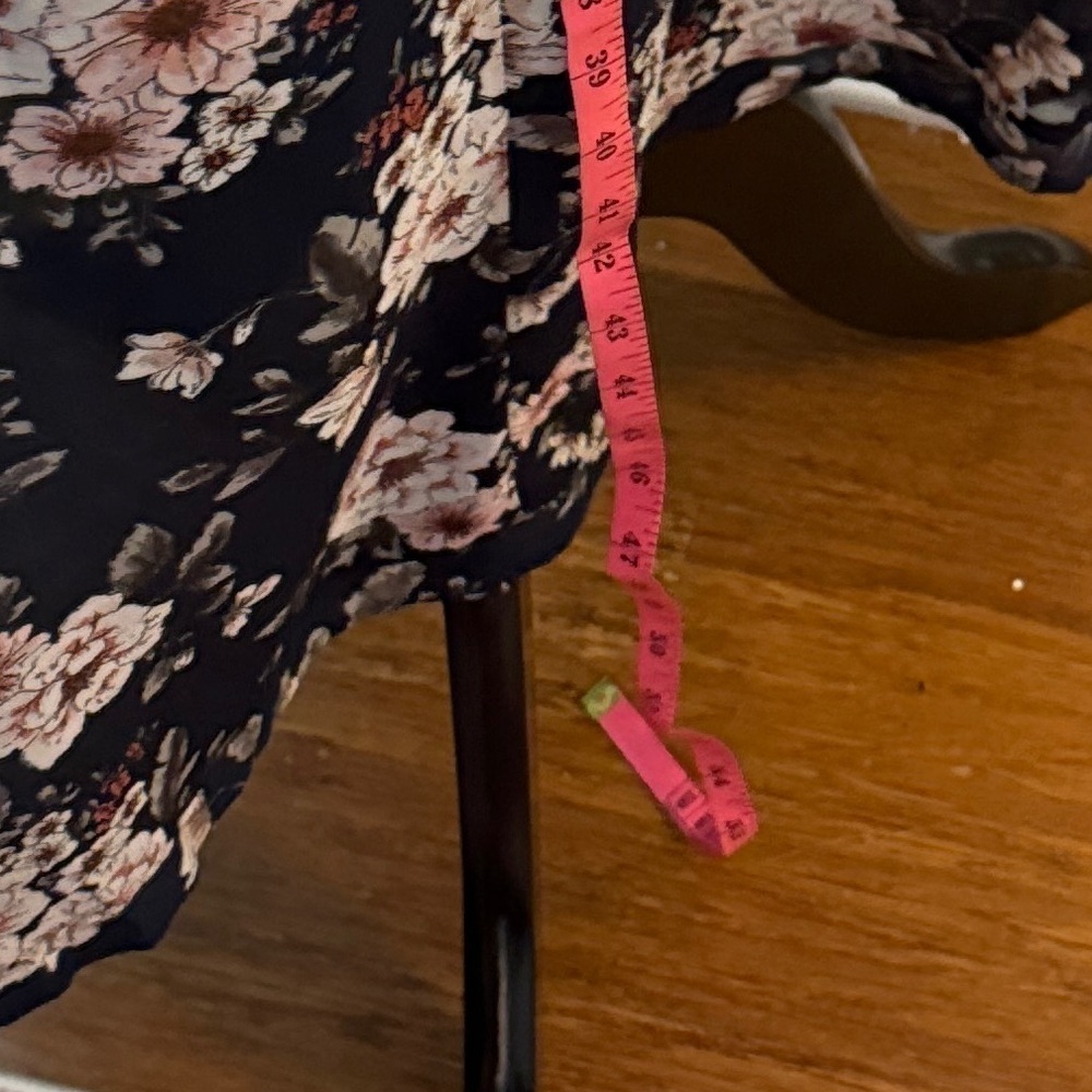 TORRID Chiffon Maxi High-Low Floral Kimono 00/0 M/L - Picture 9 of 11